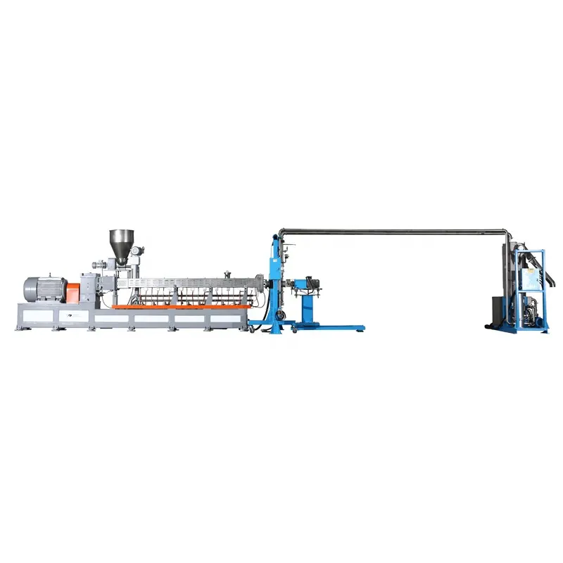 Good quality PA/PP/PC/PS/PPO/PBT/PPA/PET Glass Fiber Reinforced Plastic Compounding Granule Making Twin Screw Extruder