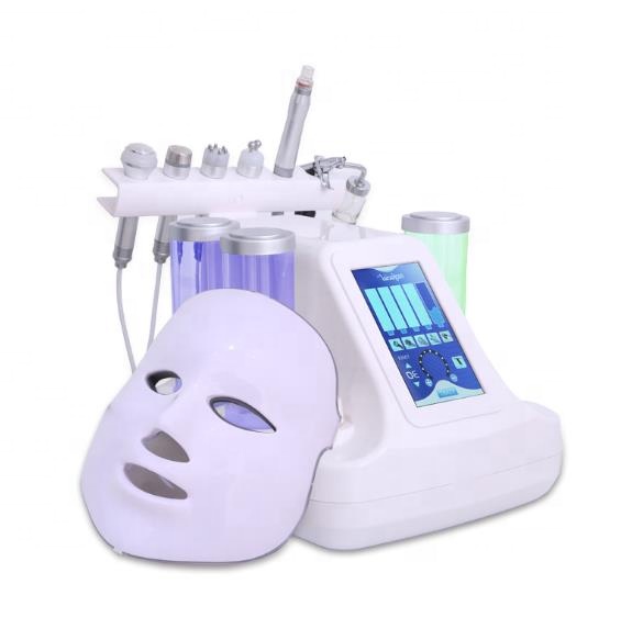 Новейшее оборудование для салона красоты! Гидрадермабразия 7 в 1, Многофункциональный косметический аппарат, оборудование для ухода за кожей лица