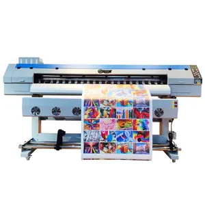Máquina de impressão flexográfica de adesivos em vinil, rolo a rolo, grande formato, 1.6m, 1.9m, para impressora jato de tinta, bandeira flexográfica, plotter