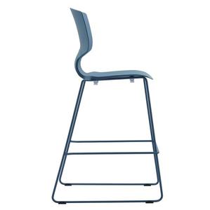 Silla Colorida con Patas de Metal, Silla Moderna de Plástico para Oficina, <span class=keywords><strong>Bar</strong></span>, Capacitación, Sala de Reuniones, Recepción - Product Image 3