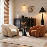 Canapé-lit une place en velours style crème, luxe léger, avec pieds en métal pour salon, salon de beauté et magasin de vêtements