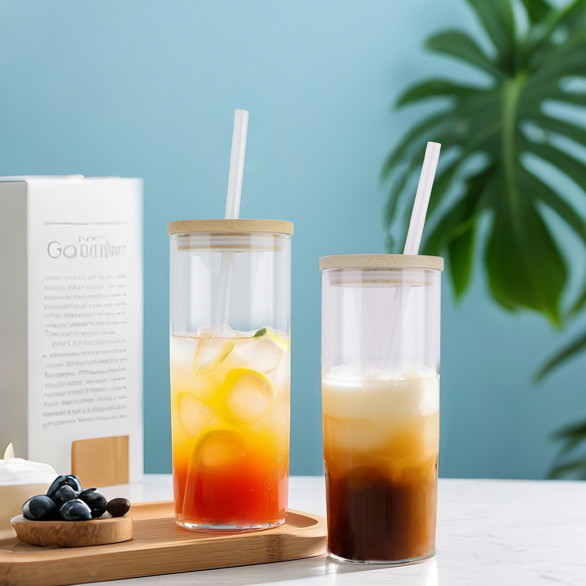 450ml Kapazität für alle Getränke BPA-freie Glas wasser flasche mit Bambus deckel Rutsch feste Silikon hülle Dicker Boro silikat glas becher****^^^^ https://www.siboasi.com