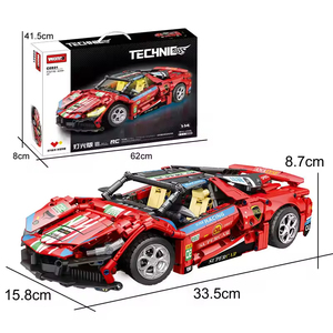 Ept OEM ODM hạt nhỏ kỹ thuật tốc độ xe 1:14 phụ kiện gốc tốc độ xe khối xây dựng đồ chơi - Product Image 6