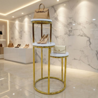 Table de présentation de vêtements de haute couture, table de présentation pour boutique, nouveau design, table de présentation pour sacs et chaussures