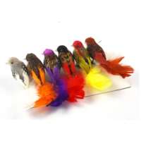 Vente chaude Oiseau de plumes colorées Oiseau artificiel pour la décoration de fête
