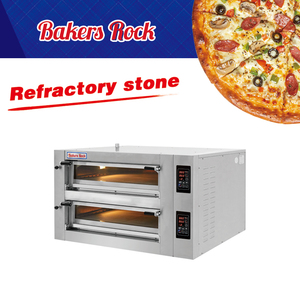 Horno de <span class=keywords><strong>Pizza</strong></span> grande profesional de dos pisos, máquina para hornear comercial Industrial con hogar de piedra para Catering y cocina de Hotel - Product Image 1
