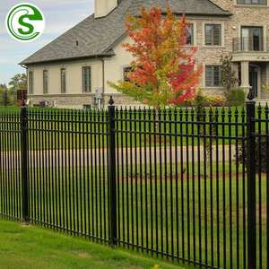 <span class=keywords><strong>Clôture</strong></span> tubulaire extérieure personnalisée de 6 pieds, barrière en acier à piquets, <span class=keywords><strong>clôture</strong></span> en fer forgé avec dessus à piquets pour <span class=keywords><strong>clôture</strong></span> de jardin - Product Image 5