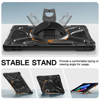 Étui hybride TPU+PC pour tablette Microsoft Surface Pro 12 pouces, 360° °   Support rotatif, housse de protection complète avec boutons fonctionnels