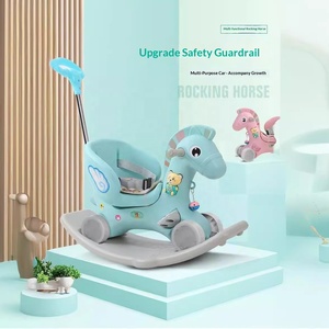 Caballito Balancín de Plástico Tres en Uno, <span class=keywords><strong>Juguete</strong></span> Anticaída para Bebés y Niños Pequeños, Regalo de Cumpleaños - Product Image 2