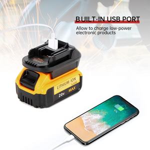 Adaptador de Batería de Iones de Litio DM18M para Baterías <span class=keywords><strong>Dewalt</strong></span> <span class=keywords><strong>Milwaukee</strong></span> de 18V a Herramientas Eléctricas Inalámbricas <span class=keywords><strong>Makita</strong></span> de 18V Convertidor de Accesorios de Batería - Product Image 4