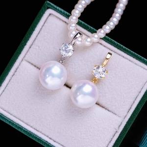 อุปกรณ์ทำเครื่องประดับมุก DIY 31183 จี้เงินแท้ S925 ประดับเพชรเม็ดเดี่ยว สำหรับลูกปัดขนาด 10-15 มม. ฐานเปล่าสำหรับจี้เพชรเม็ดเดี่ยว จี้หยก - Product Image 2