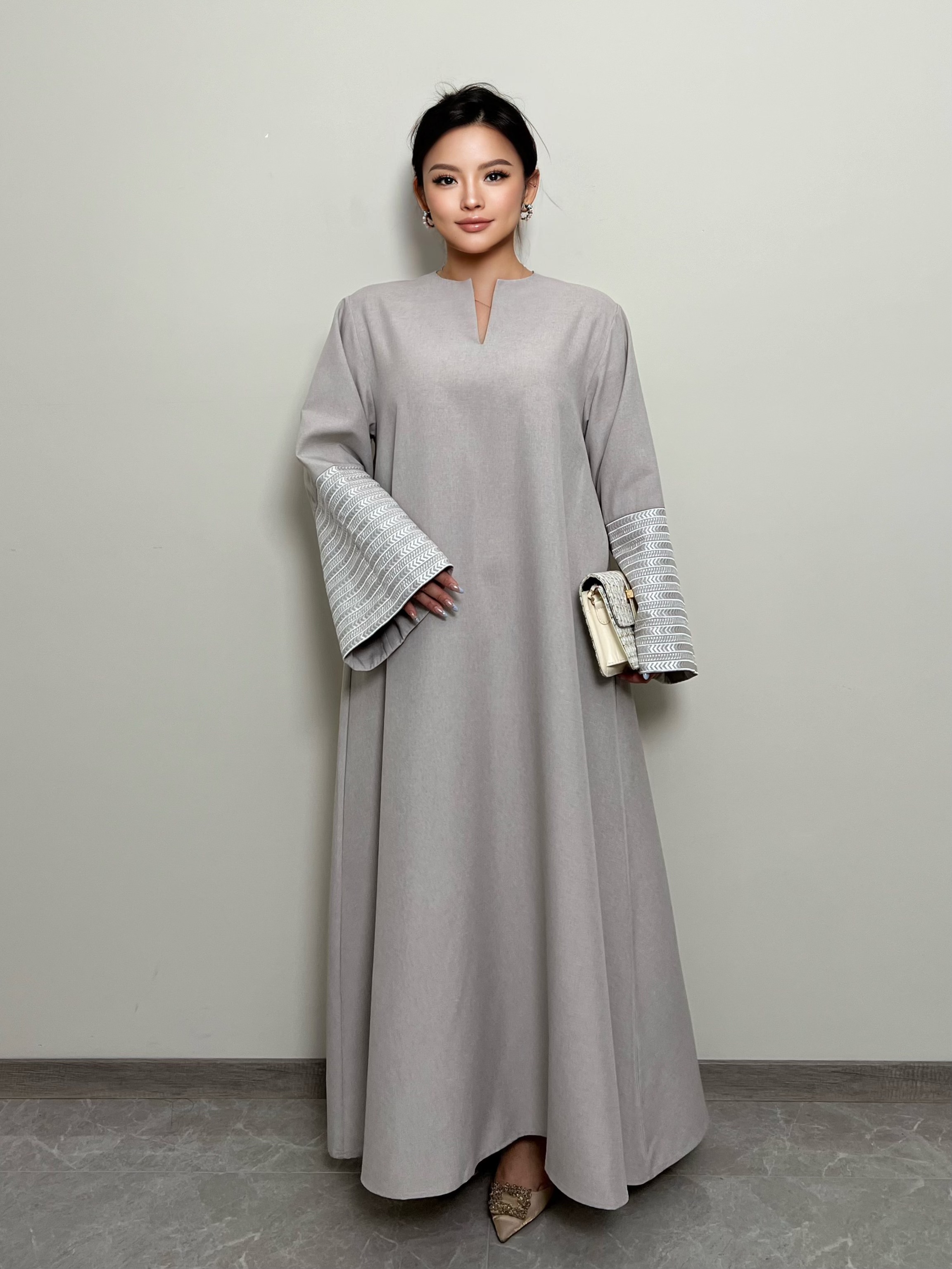 silver abaya dress Modest Formal Dress,Nikkah Dress,Modest Prom Dress,Bridal Abaya,Hijab Dress,Evening Abaya,Muslim Wedding Dress,Satin Maxi Silver Grey Abiye