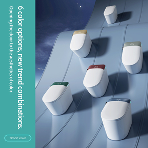 Nouvelle conception de toilette intelligente allongée avec capteur de pied à ouverture automatique, siphon en S, double chasse d'eau, bidet, siège chauffant et télécommande - Product Image 3