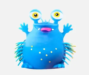 2024 Hot Sale Promotional TPR Cute Alien Fidget Sensory Toys 1 Eye Monster Puffer Toy Balls Stress Relief Toys For Kids