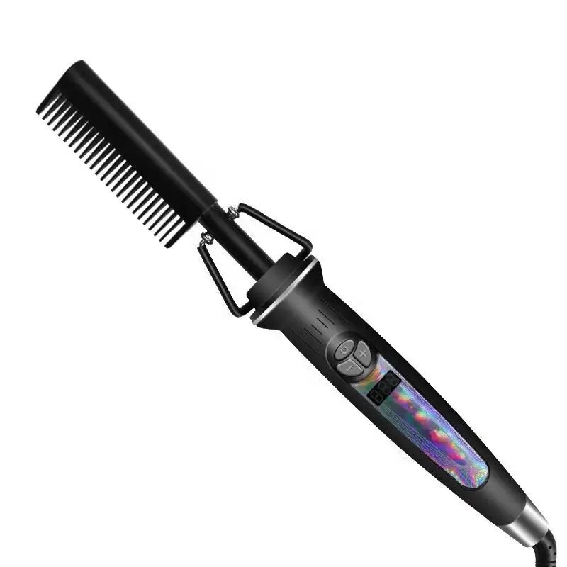Gaoluo Wholesale Professional Comb High Heat Straightener Pressing Electric Hot Comb electric hair straightener