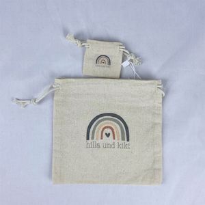 Customizable Organic Cotton <b>Drawstring</b> Bags Recyclable Biodegradable Eco-Friendly Storage <b>Pouch</b> for Dust Wholesale - Product Image 4
