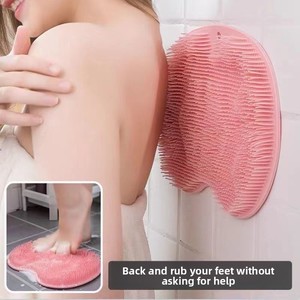 Multi-Functional Anti-Slip <b>Bath</b> Mat Home <b>Bath</b> <b>Brush</b> Suction Cup Rubbing <b>Back</b> Feet Massaging Tool Removing Dead Skin - Product Image 2
