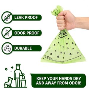 Biodegradable Eco Friendly Custom Private Label Portable 4 8 Rolls <b>Compost</b> <b>Compostable</b> Pla Pet Dog Poop Waste Bag for Training - Product Image 5