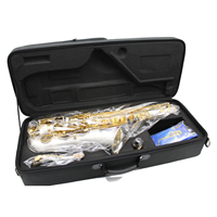 Saxophone ténor professionnel en Si bémol Eastern Music, finition argent satiné, clés dorées