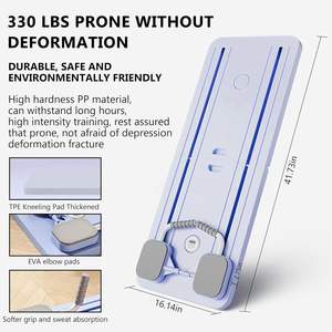 Planche de Pilates pliable en plastique portable pour la maison et le studio de Pilates, planche d'exercices abdominaux multifonctionnelle avec support pour téléphone - Product Image 6