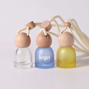 Empty Hanging 10ml Colored Car Air Freshener <b>Bottle</b> Car Perfume <b>Diffuser</b> <b>Bottles</b> Aromatherapy Fragrance Pendant Glass <b>Bottle</b> - Product Image 6
