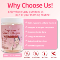 Gummies de Collagène Éclat Premium les Plus Vendues pour l'Exportation Transfrontalière – Soutien Naturel à la Beauté pour une Peau Nourrie, Facile à Consommer pour Adultes
