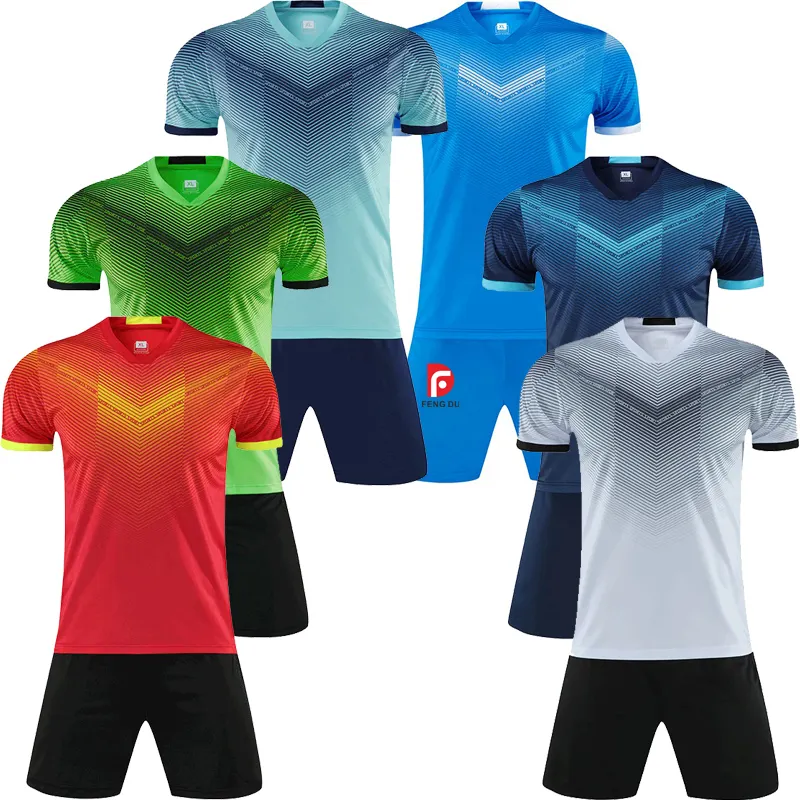 Custom Logo Gesublimeerd Team Training Kits Shorts Shirt Volledige Sets Uniformen Voetbal Truien Jersey Voor Mannen