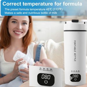 450ml Digital Portable Kettle Travel Electric Mini Thermos Fast Water Boiler Bottle Type C Keep Warm Heating Water Bottle - Product Image 5