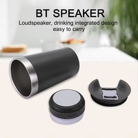 Low Moq 14Oz 16Oz Slimme Tumbler Thermische Bluetooth Roestvrijstalen Waterfles Met Muziekluidspreker Bierbeker Met Deksel Gymfles