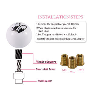 Poignée <span class=keywords><strong>de</strong></span> <span class=keywords><strong>levier</strong></span> <span class=keywords><strong>de</strong></span> <span class=keywords><strong>vitesse</strong></span> universelle pour voiture avec <span class=keywords><strong>pommeau</strong></span> <span class=keywords><strong>de</strong></span> <span class=keywords><strong>levier</strong></span> <span class=keywords><strong>de</strong></span> <span class=keywords><strong>vitesse</strong></span> blanc en acrylique pour application automobile - Product Image 2