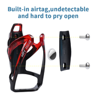 Porte-bouteille d'eau de vélo dégradé de couleur vélo Airtag support de bouilloire localisateur caché