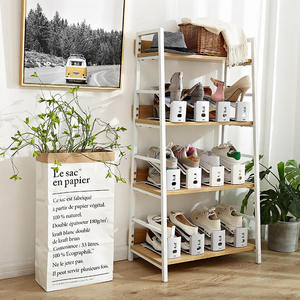 단일 조절 가능 신발 정리대 플라스틱 기숙사 가정용 신발장 이중 두께 보관대 - Product Image 5
