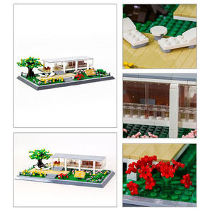 Wange 5233 Casa Farnsworth, Illinois, EE. UU., Atracción Turística, 661 Piezas, Bloques de Construcción para Niños, Juguete de Plástico - Product Image 4