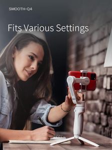 Estabilizador de 3 Ejes <span class=keywords><strong>Smooth</strong></span> Q4 para Teléfono Inteligente, con Barra de Extensión Integrada, Plegable y Portátil para TikTok y YouTube, Diseño Compacto - Product Image 3