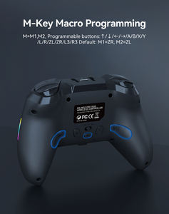 Manette de jeu sans fil HS-SW2503 avec éclairage RGB respirant, double vibration, turbo, joystick pour NS2 PC Android IOS - Product Image 4