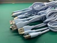 Câble de données USB-Type-C vers Type-C Super Rapide 3A en Cuivre Pur pour Ordinateur, Android et iPhone