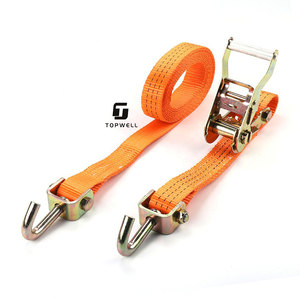 Poliéster 1,5 '38mm Cargo Ratchet Amarre Correa Cinturón con J Hook E Track Correas <span class=keywords><strong>Barco</strong></span> Amarre Correa Logo - Product Image 1