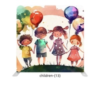 Mur d'images portable en tissu personnalisé avec cadre en aluminium de 8 et 10 pieds pour événements et mariages – Offre Spéciale