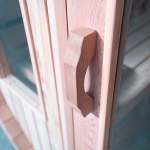 Phẳng Thủy Tinh Ngoài Trời Thùng Tắm Hơi Gỗ Đốt Bếp Hơi Nước Tắm Hơi Với Gối * 2 - Product Image 6