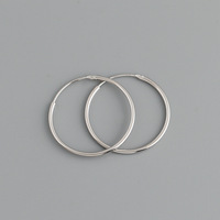 Boucles d'oreilles minimalistes en argent sterling 925 plaqué or 18 carats