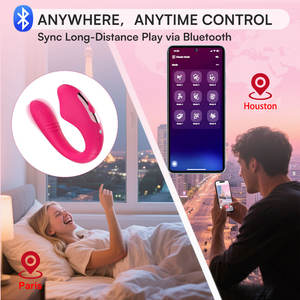 هزاز لاسلكي على شكل حرف U من ديلوف مع تطبيق، محفز للبظر قابل للارتداء، مدلك لنقطة G، ألعاب جنسية للنساء - Product Image 4