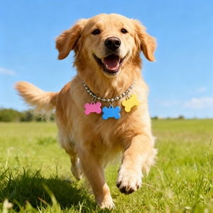 Etiquetas de Identificación para Perros y Gatos, Personalizadas con Logotipo, Forma de Pata, Redondas, Metálicas, con Brillo y Esmalte, Joyería para Mascotas - Product Image 3