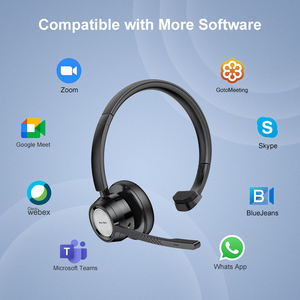 Auriculares inalámbricos profesionales BH60 para camioneros, con cancelación de ruido, de una sola oreja, para equipos, Zoom, Skype - Product Image 2