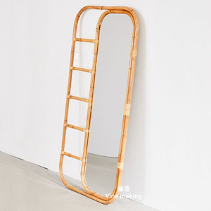 Espejo de pie decorativo tejido a mano para sala de estar, dormitorio, entrada, venta al por mayor - Product Image 6