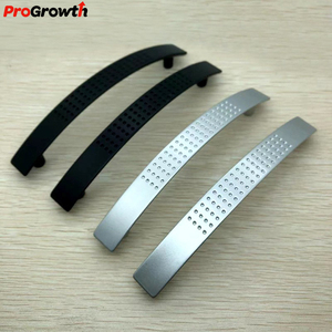 Arc cekung antiselip kabinet pegangan pintu mebel aksesoris perangkat keras laci ABS mode pegangan plastik - Product Image 2