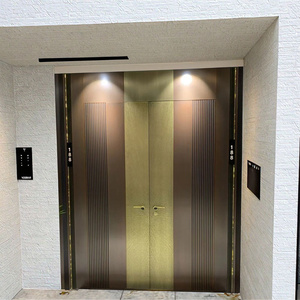 Porte battante d'entrée commerciale en acier inoxydable de style français simple avec fonction d'étanchéité pour cour et usage extérieur - Product Image 3