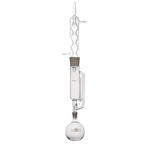 Lab glassware <strong>Soxhlet</strong> Extraction <strong>Apparatus</strong> with Coil Condenser - Product Image 4