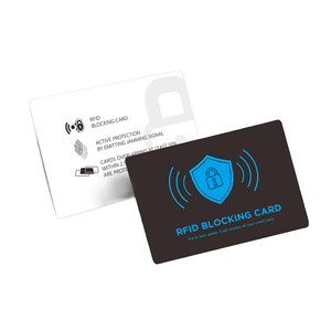 <span class=keywords><strong>Carte</strong></span> de blocage en PVC sécurisé <span class=keywords><strong>anti</strong></span>-<span class=keywords><strong>piratage</strong></span> personnalisable Protecteur de paiement débit/crédit/banque <span class=keywords><strong>Carte</strong></span> de blocage RFID 13.56Mhz avec point UV - Product Image 2