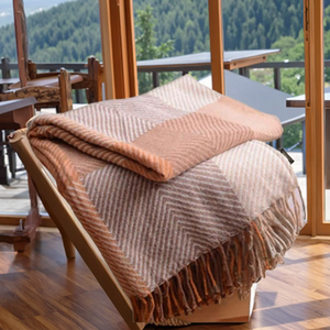 Trung Quốc Nhà Máy Cung Cấp Chất Lượng Cao Alpaca Len Chăn Tùy Chỉnh Vua Frazada Sequin Ném Mùa Đông Nhà 100% Len Dệt Rắn - Product Image 4