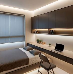 Ensemble de meubles de maison entière, style minimaliste noir, blanc et gris, personnalisation de la maison, villa moderne minimaliste, appartement - Product Image 6